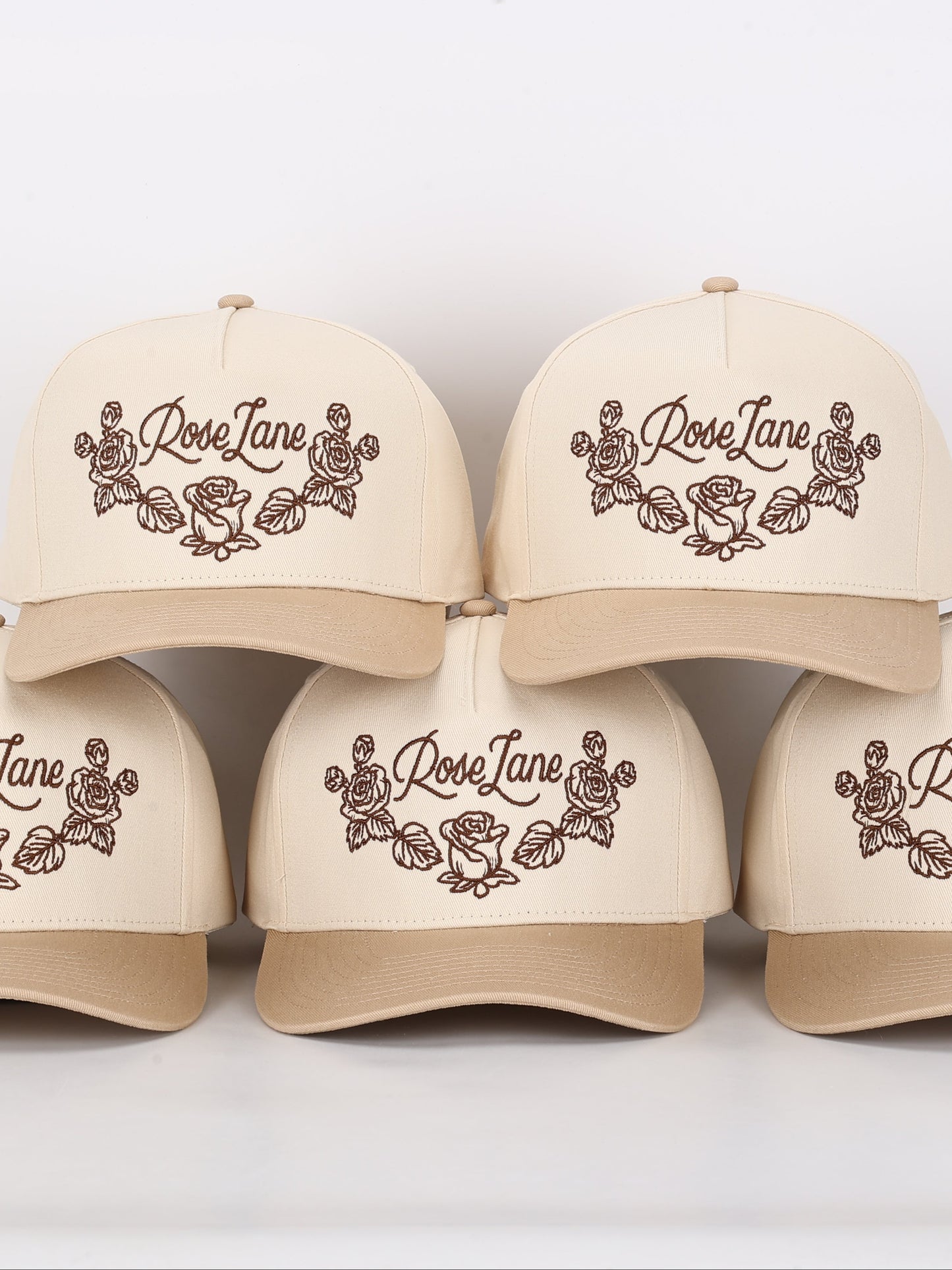 floral hat - beige