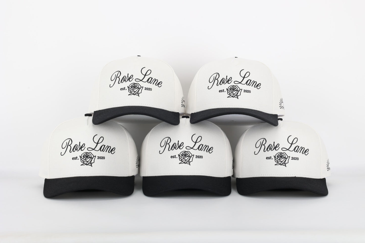 Rose Lane Logo Hat - white/black