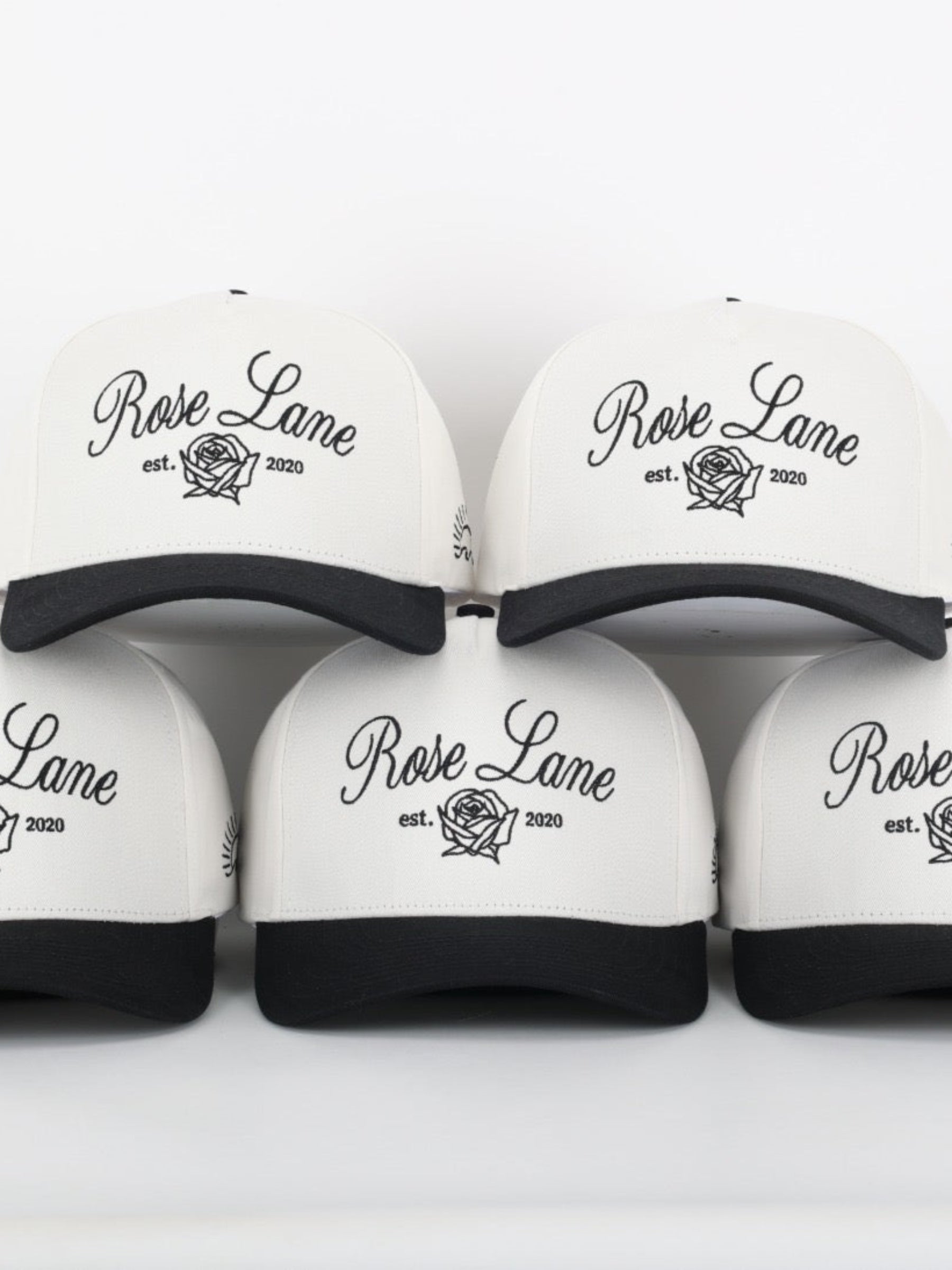 Rose Lane Logo Hat - white/black
