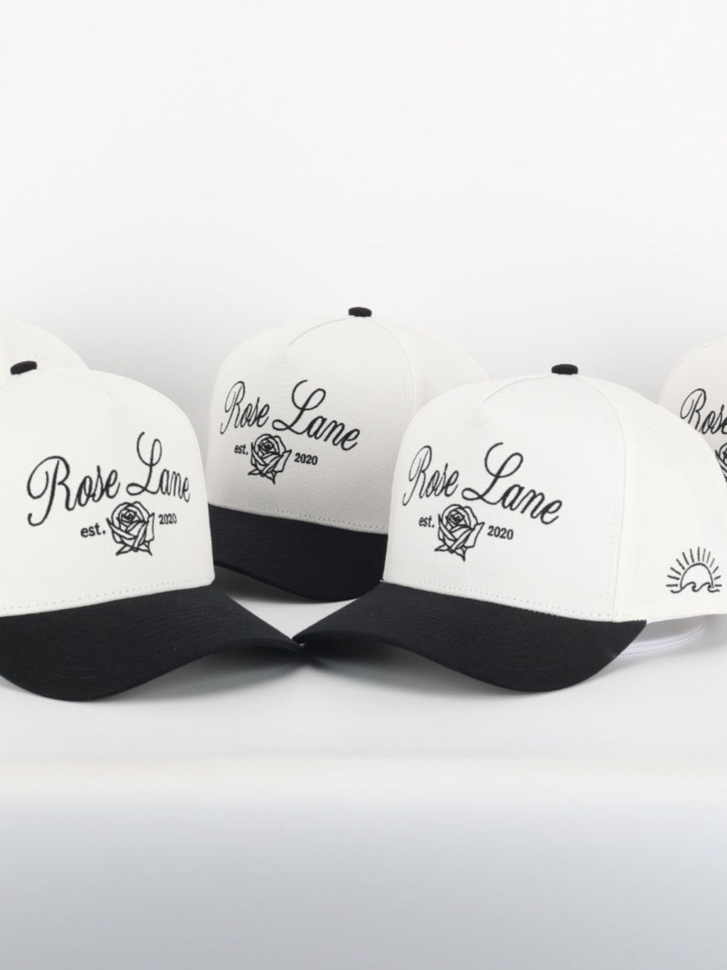 Rose Lane Logo Hat - white/black