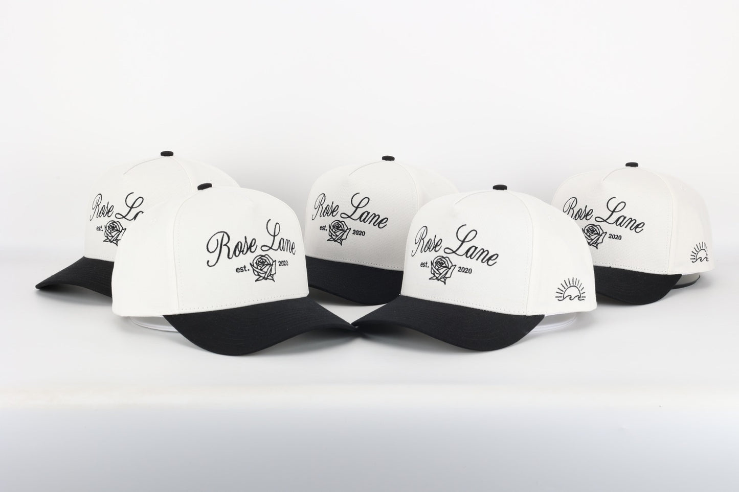 Rose Lane Logo Hat - white/black