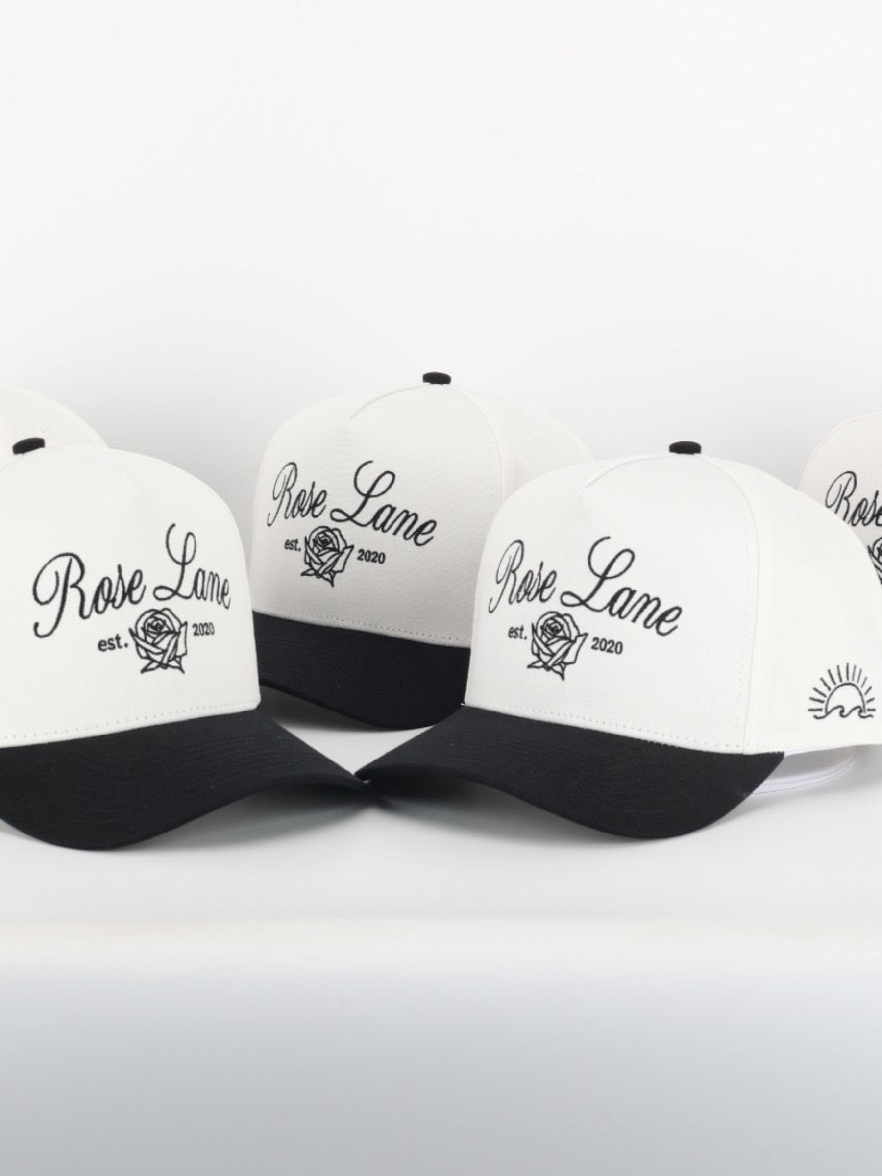 Rose Lane Logo Hat - white/black