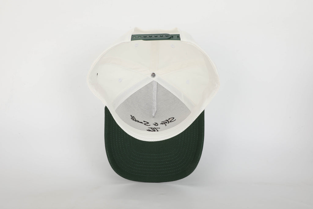 Stop & Smell The Roses Structured Hat Green/Off White