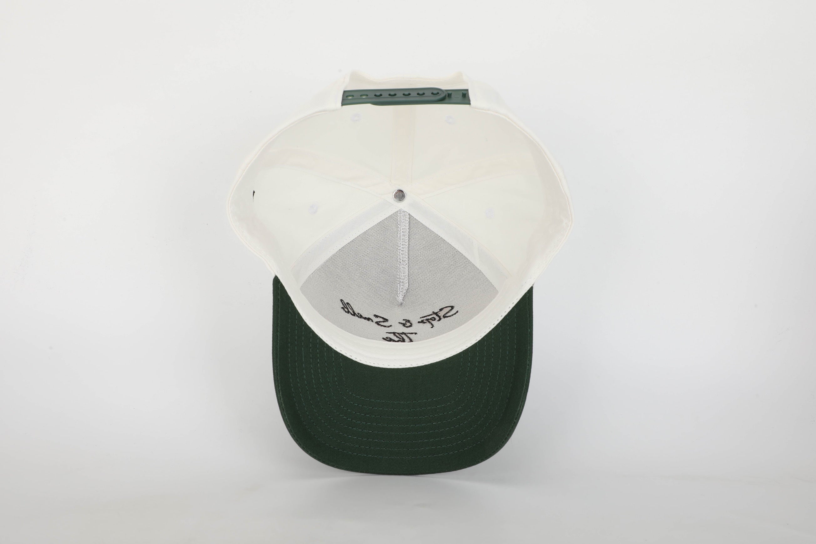Stop & Smell The Roses Structured Hat Green/Off White