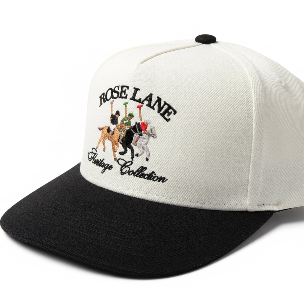 heritage wool hat - white/black