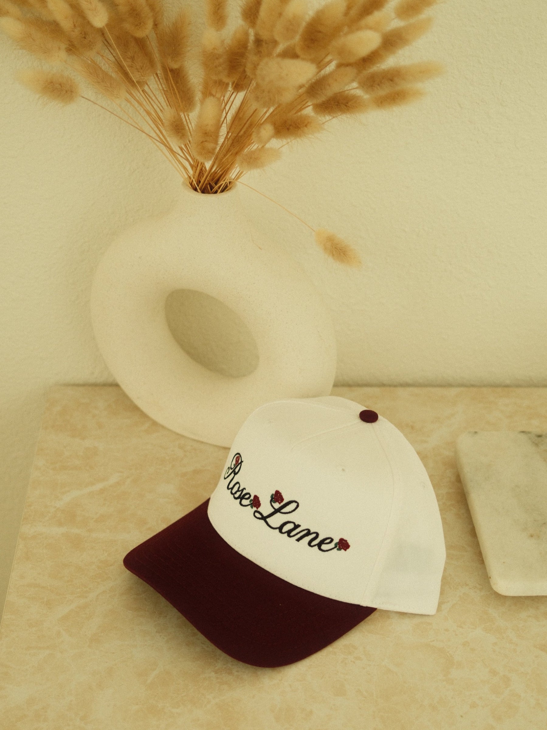 true bloom hat - maroon