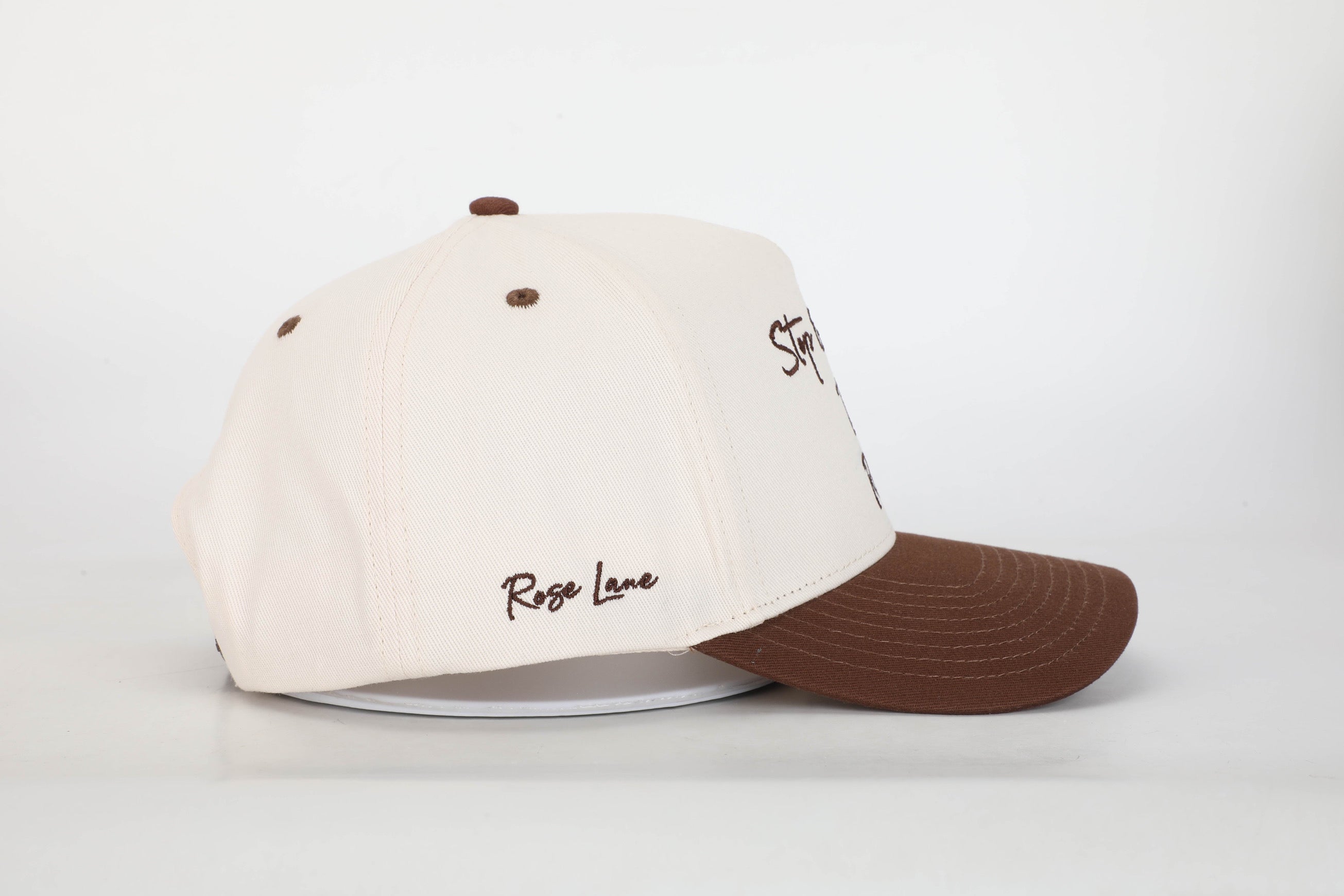 Stop & Smell The Roses Structured Hat Brown/Cream of
