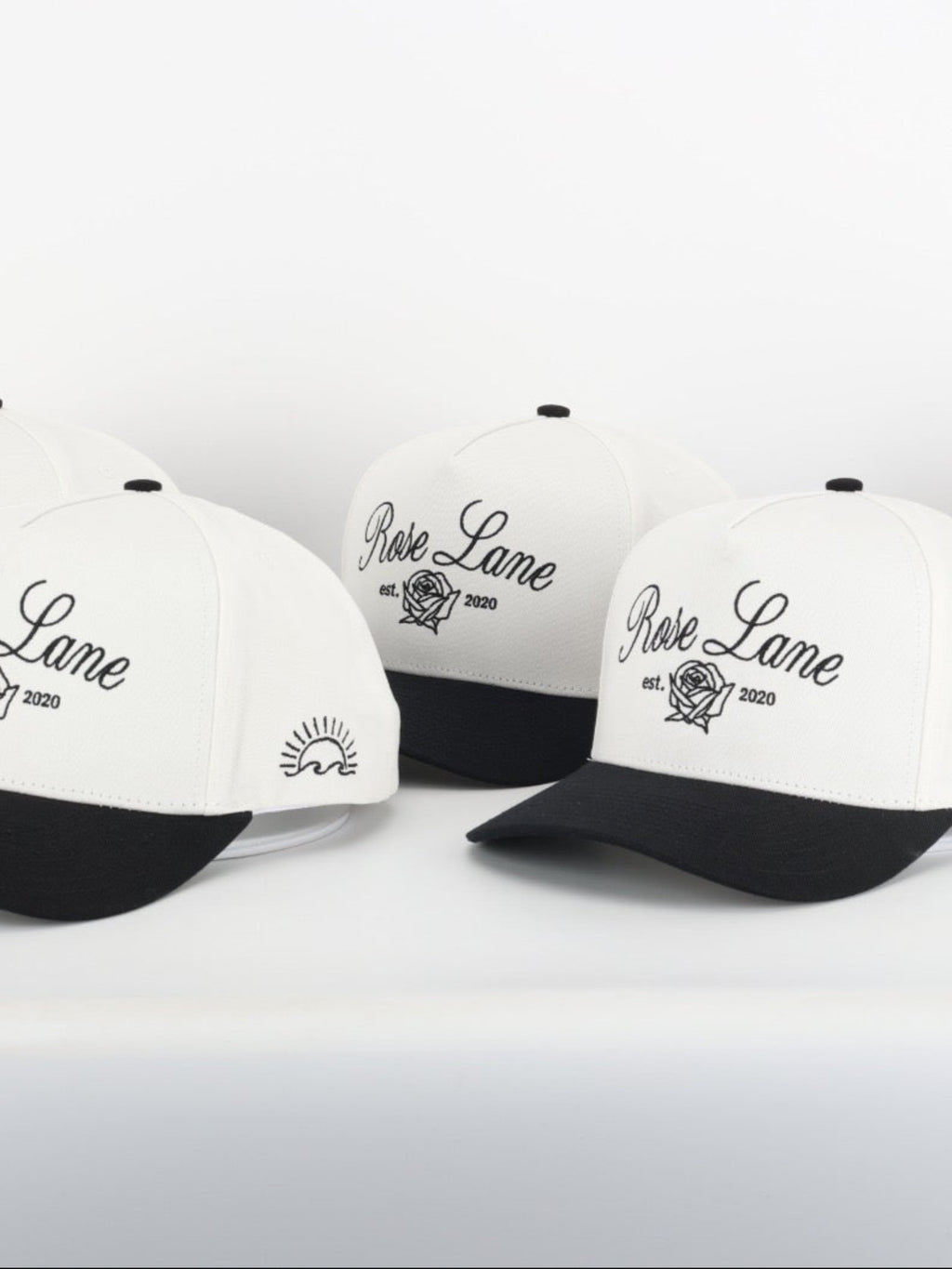Rose Lane Logo Hat - white/black
