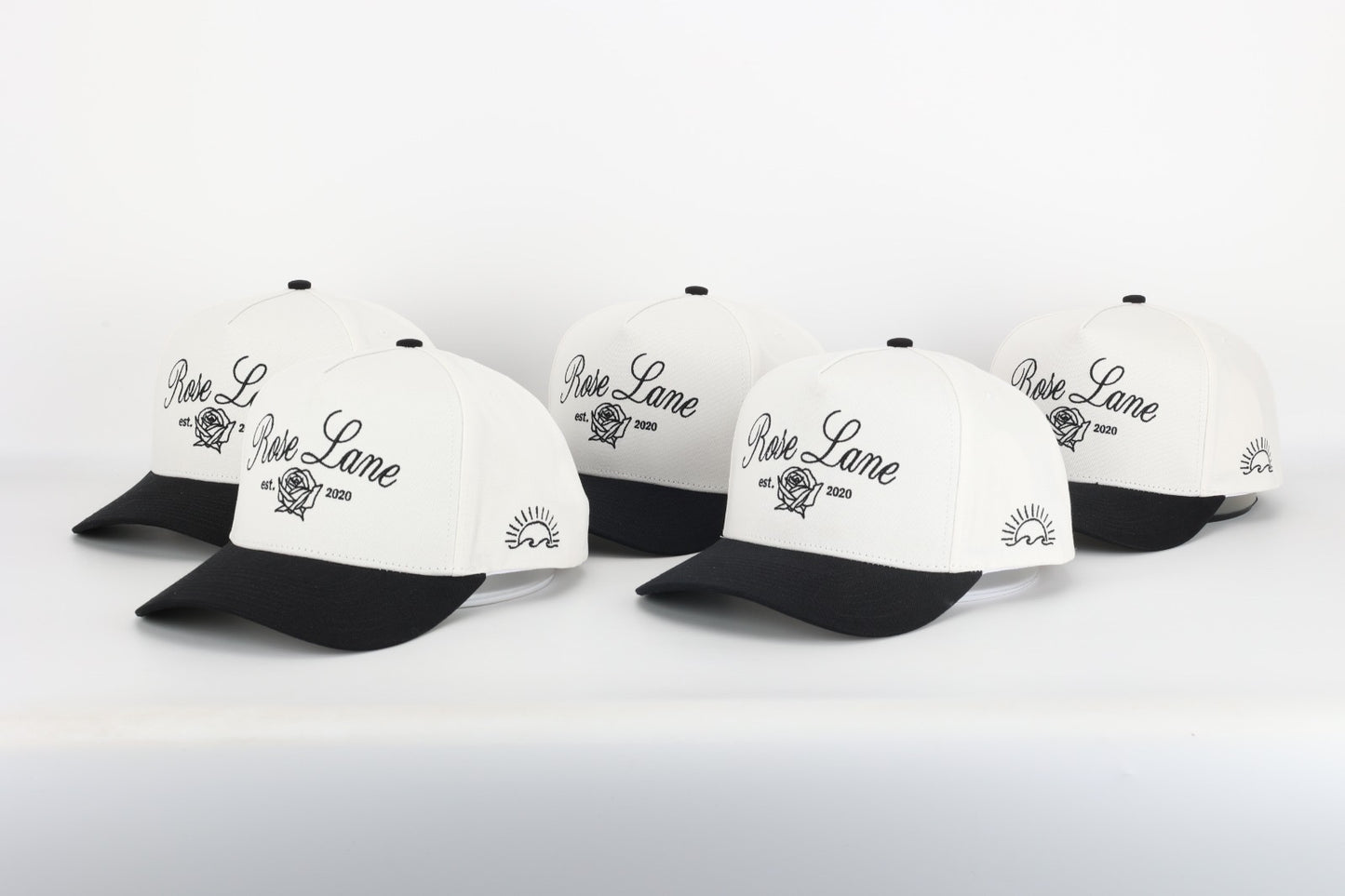 Rose Lane Logo Hat - white/black