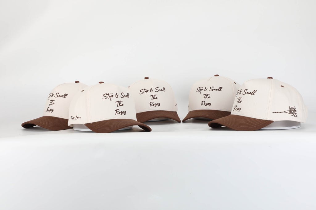 Stop & Smell The Roses Structured Hat Brown/Cream of
