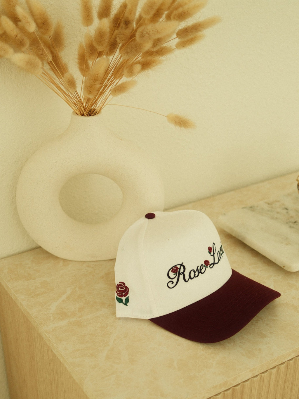 true bloom hat - maroon