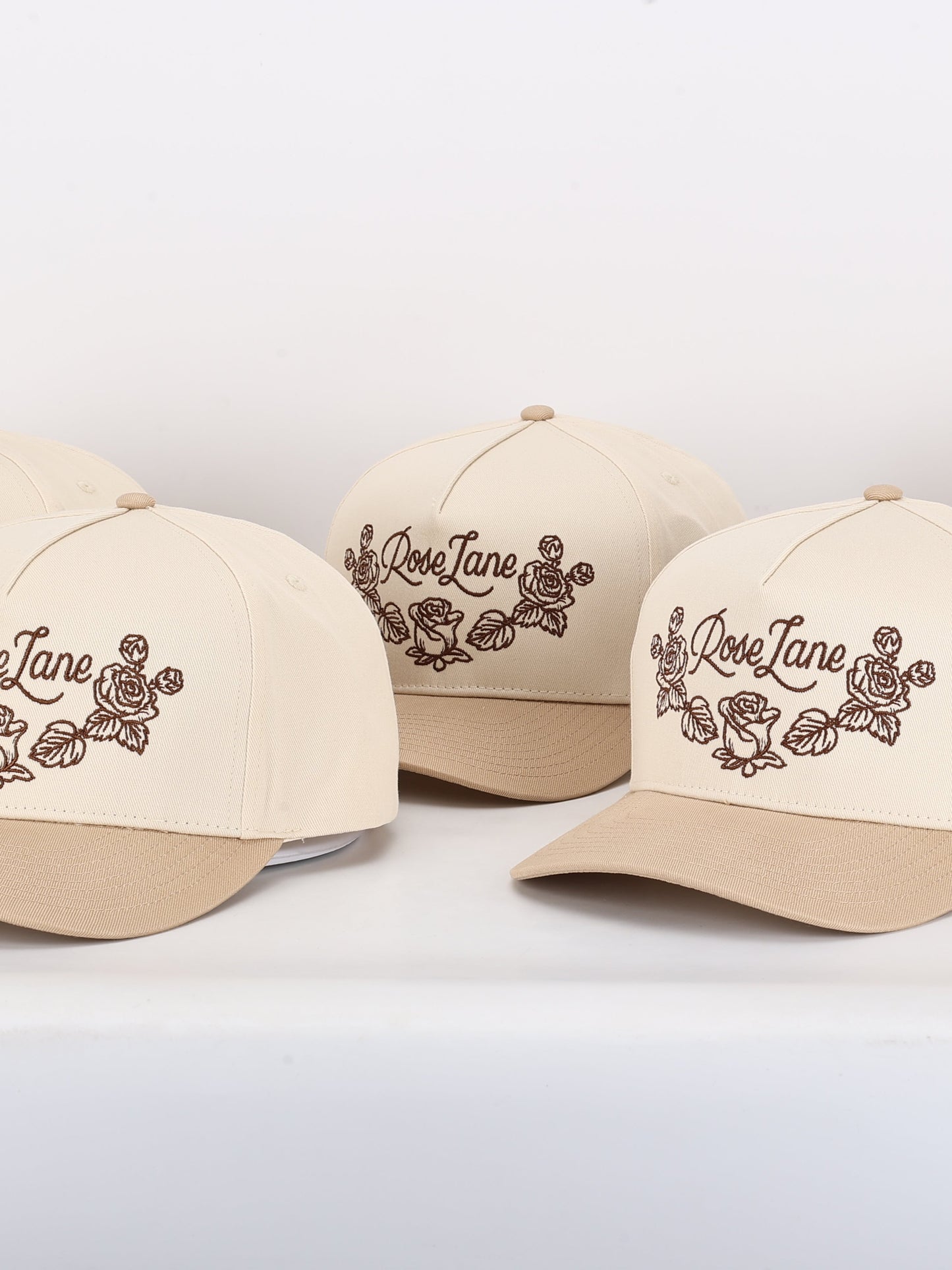 floral hat - beige