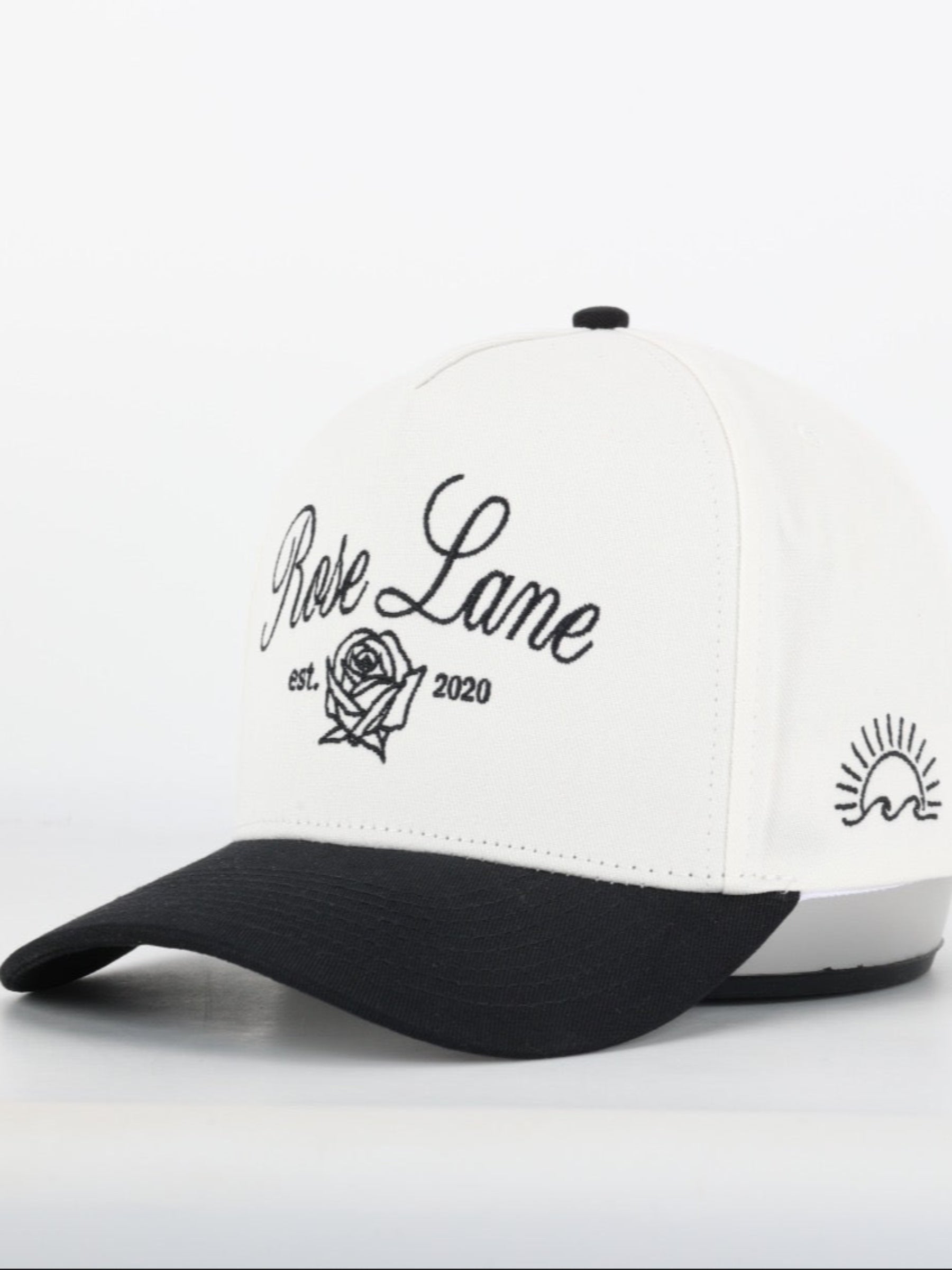Rose Lane Logo Hat - white/black