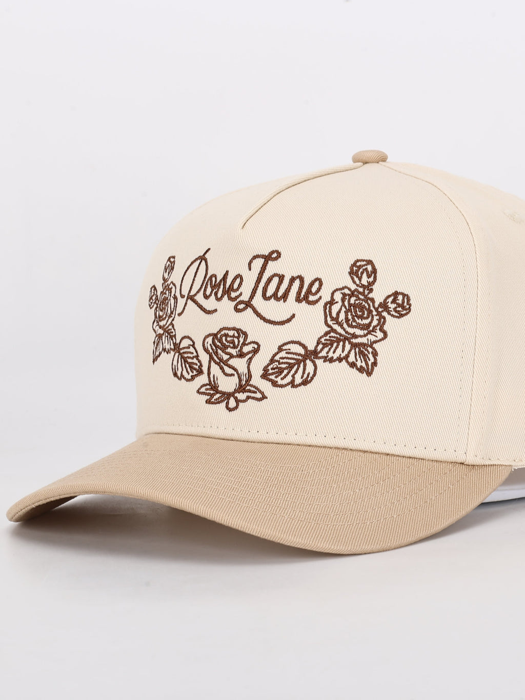 floral hat - beige