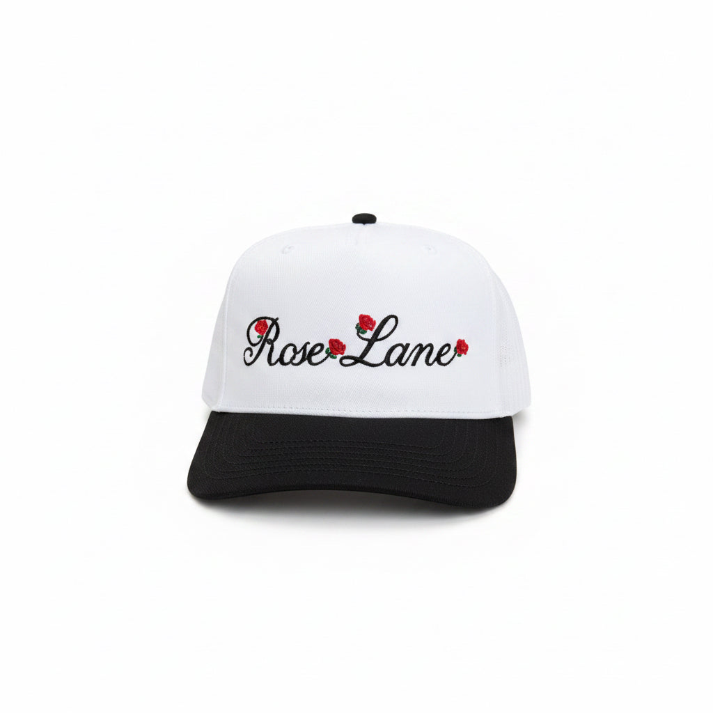 true bloom hat - white/black