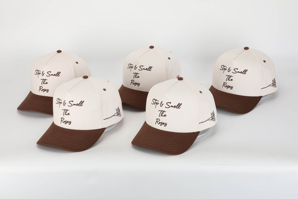 Stop & Smell The Roses Structured Hat Brown/Cream of