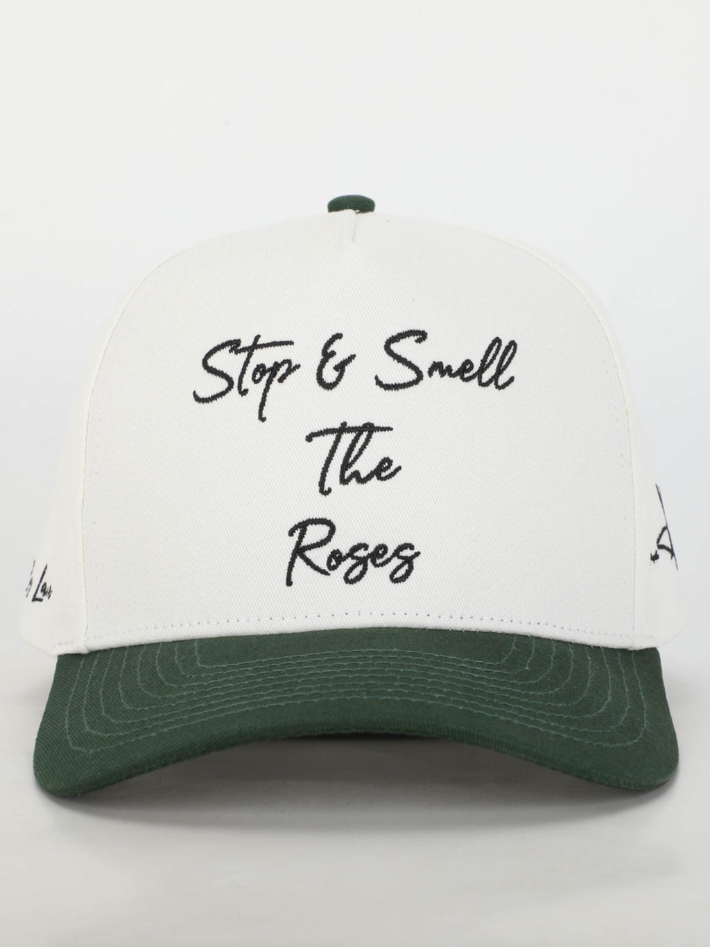 Stop & Smell The Roses Structured Hat Green/Off White