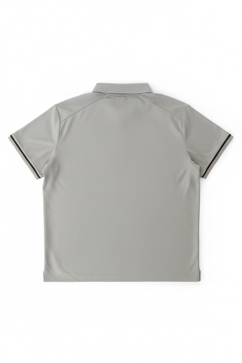 prestige ribbed quarter zip - oatmeal
