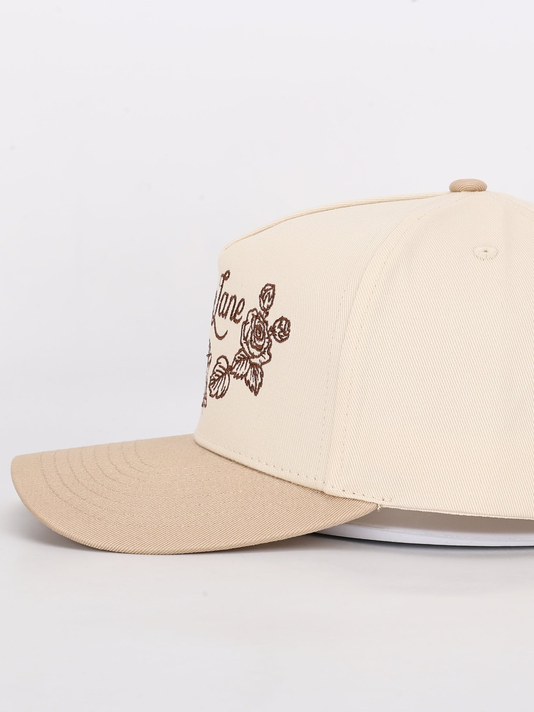 floral hat - beige