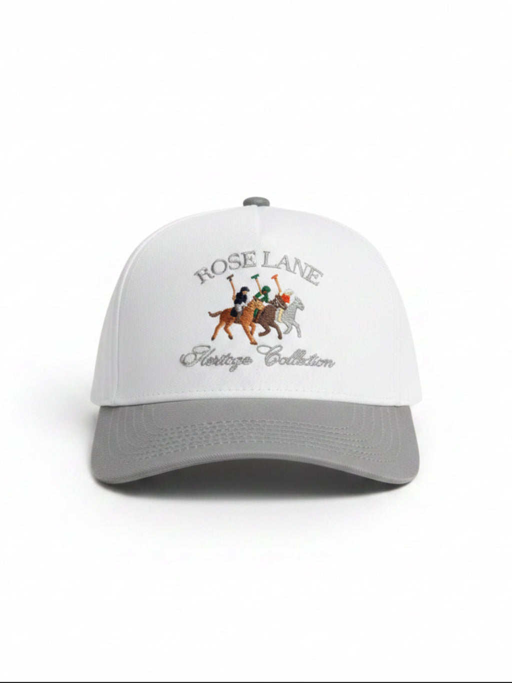 heritage hat - white/smoke gray