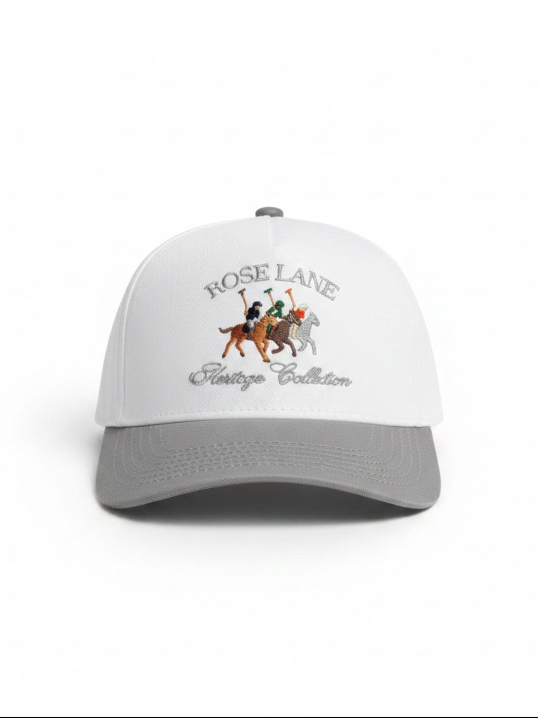 heritage hat - white/smoke gray