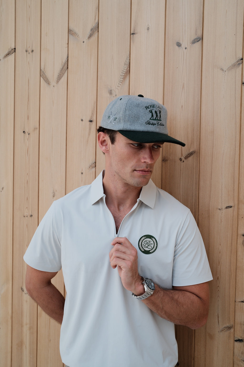 prestige quarter zip - ivory white