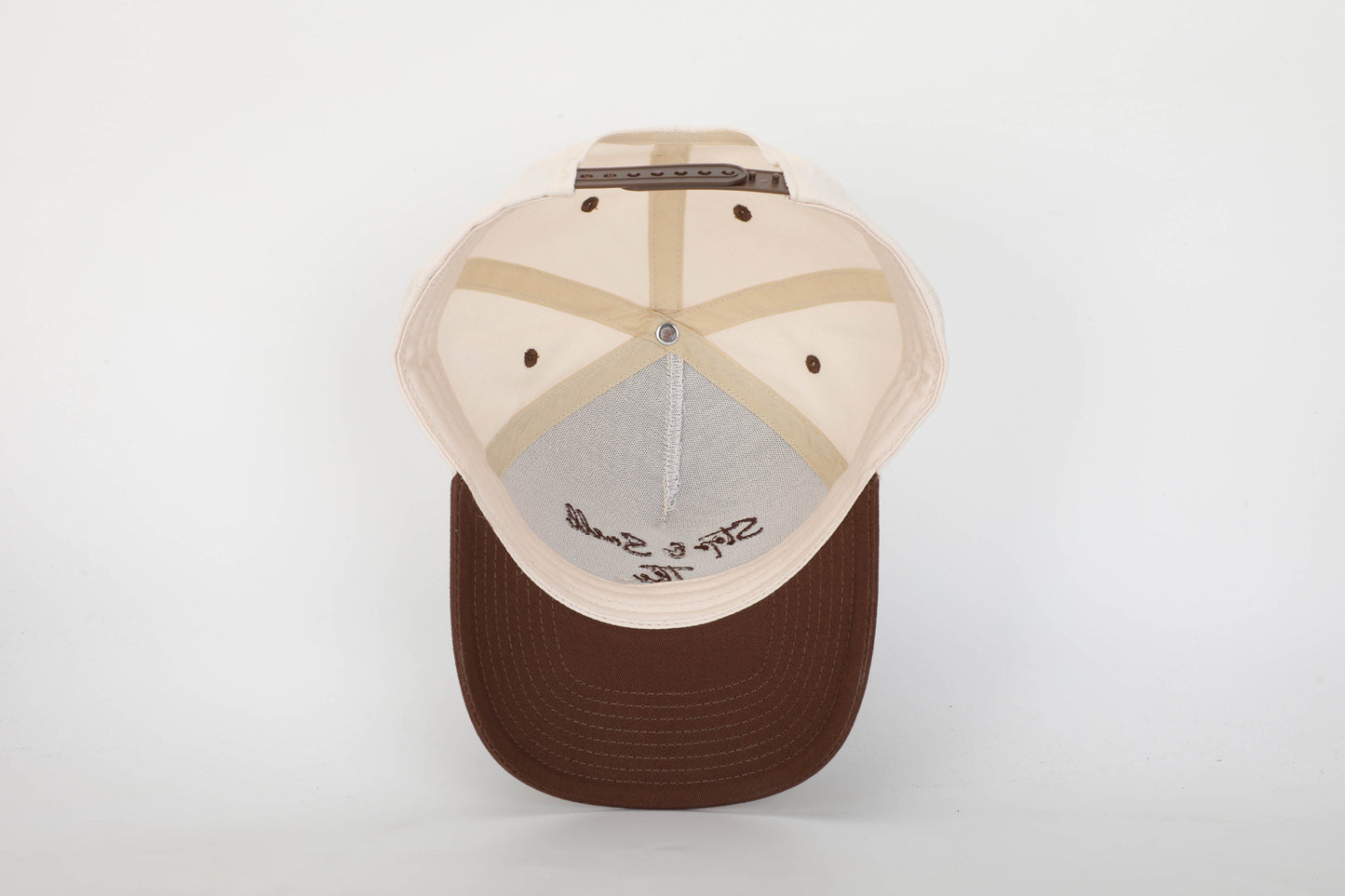 Stop & Smell The Roses Structured Hat Brown/Cream of
