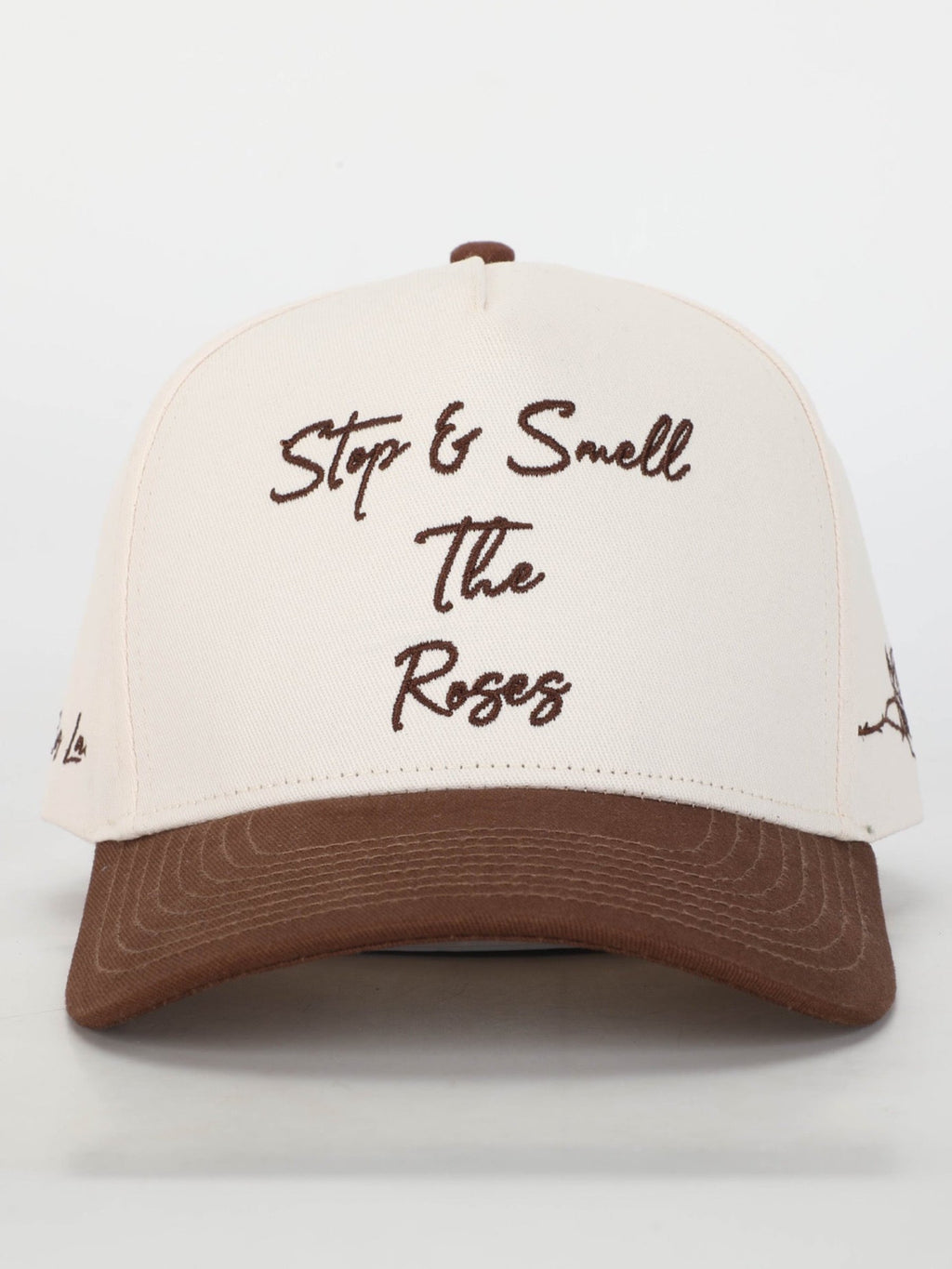 Stop & Smell The Roses Structured Hat Brown/Cream of