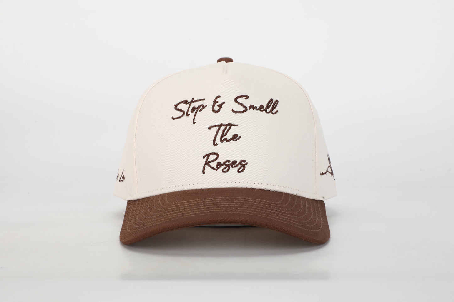 Stop & Smell The Roses Structured Hat Brown/Cream of