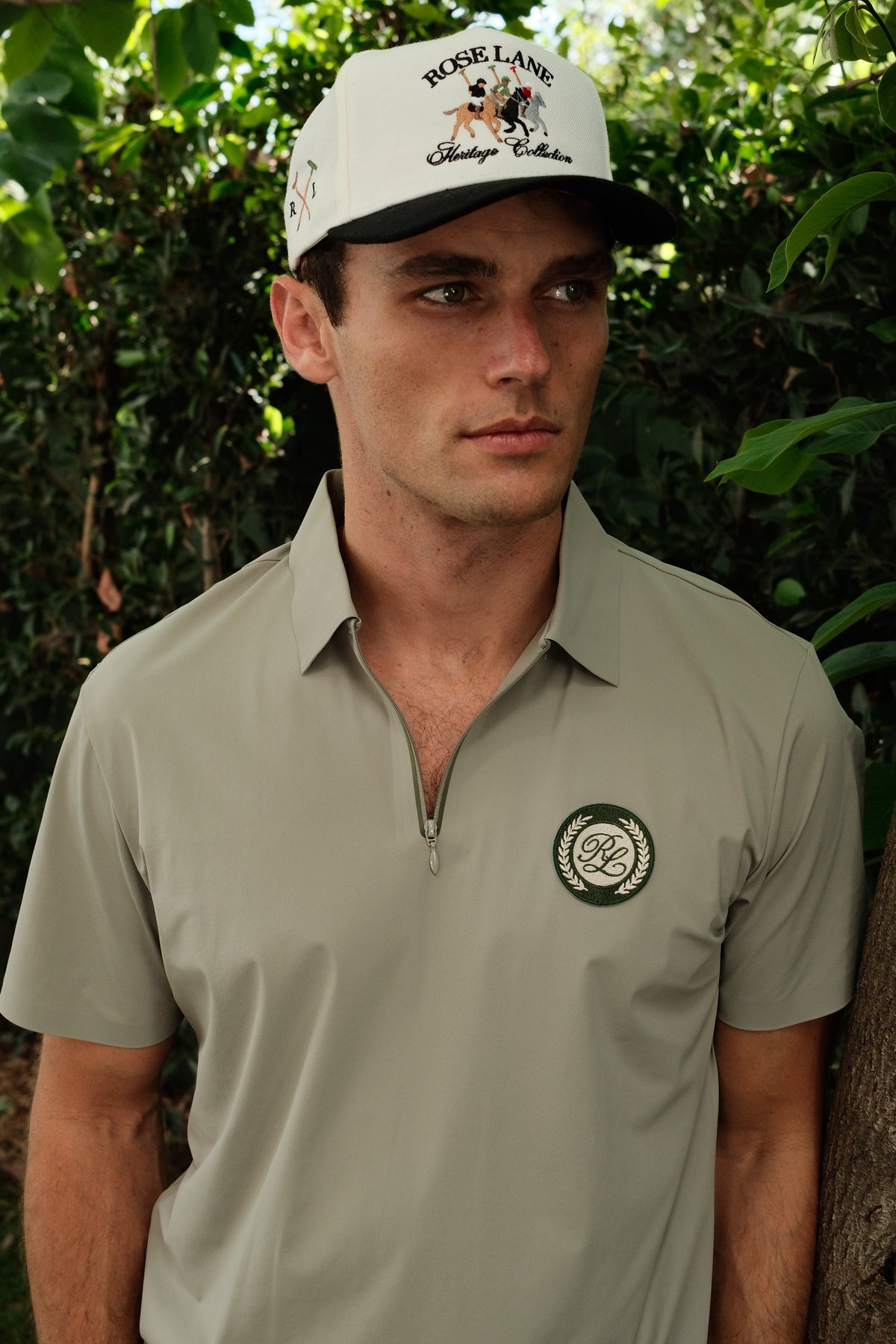 prestige quarter zip - sage green
