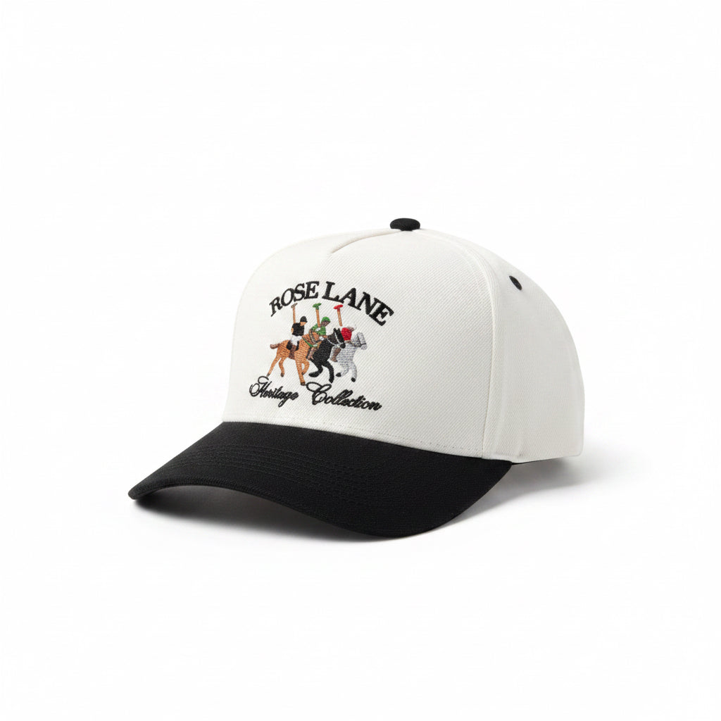 heritage wool hat - white/black