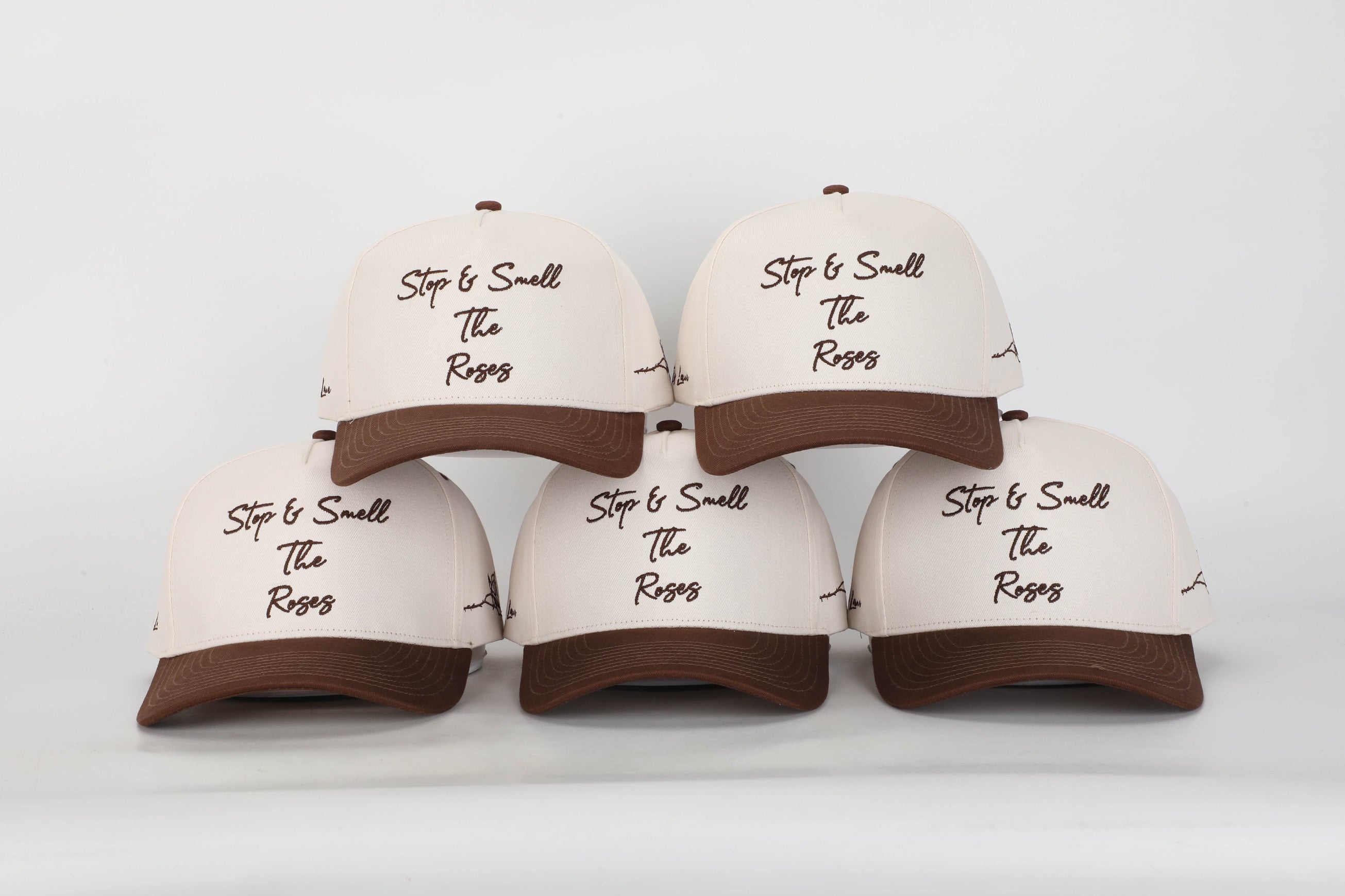 Stop & Smell The Roses Structured Hat Brown/Cream of