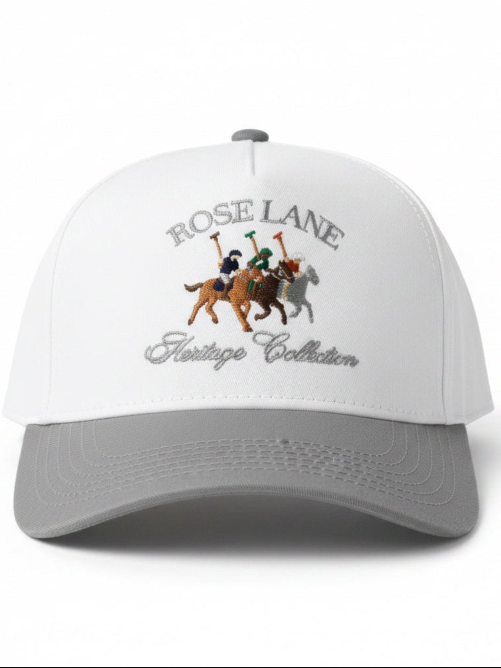 heritage hat - white/smoke gray