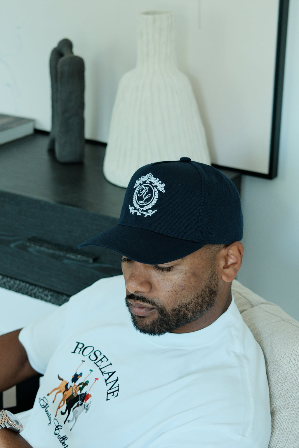 royalty wool hat - navy