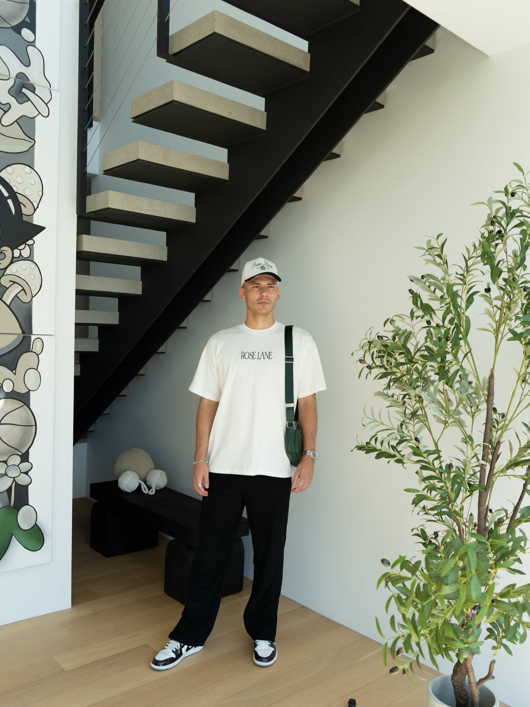 emerald leather cross body bag