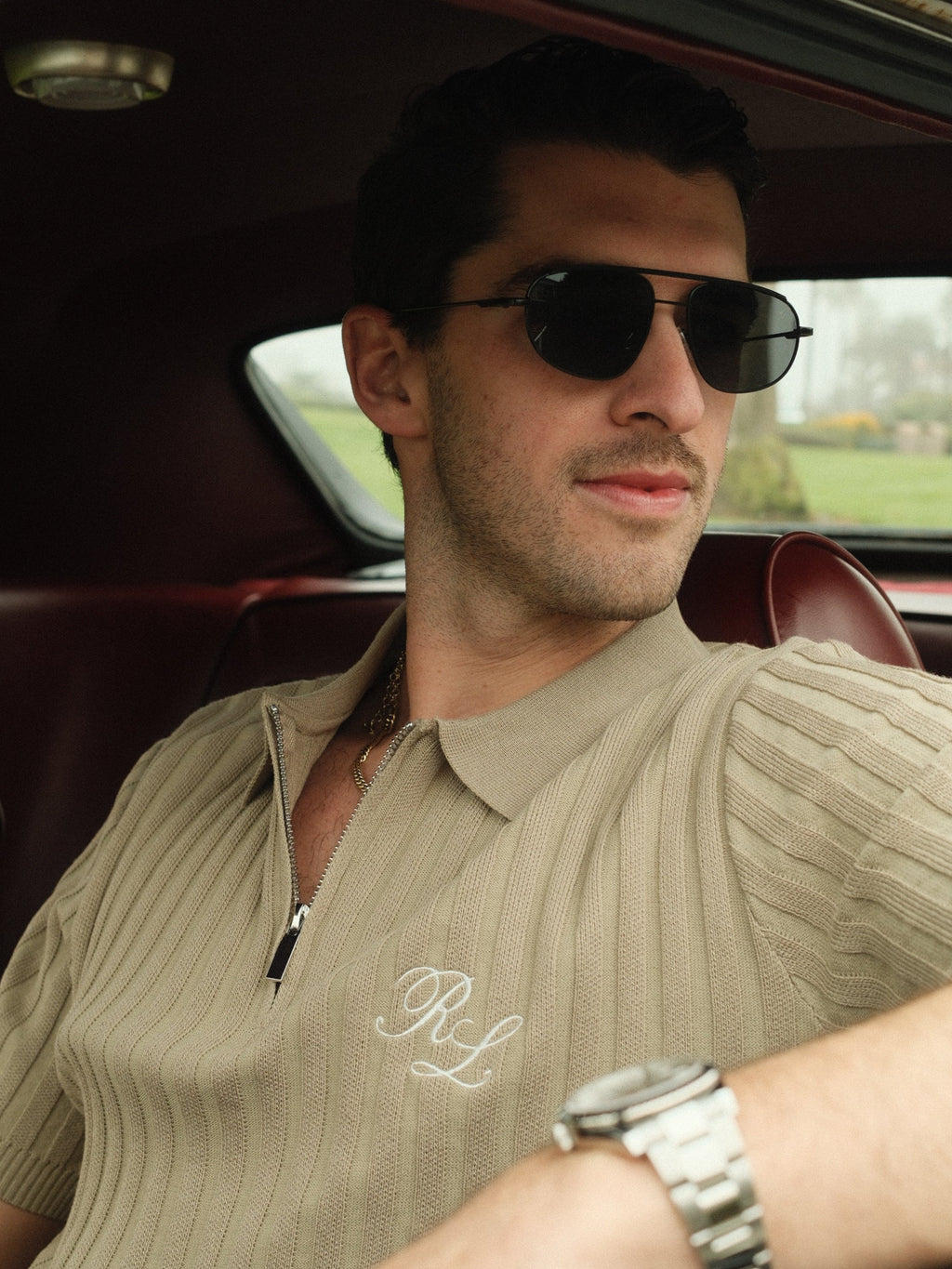 par iv quarter zip - olive