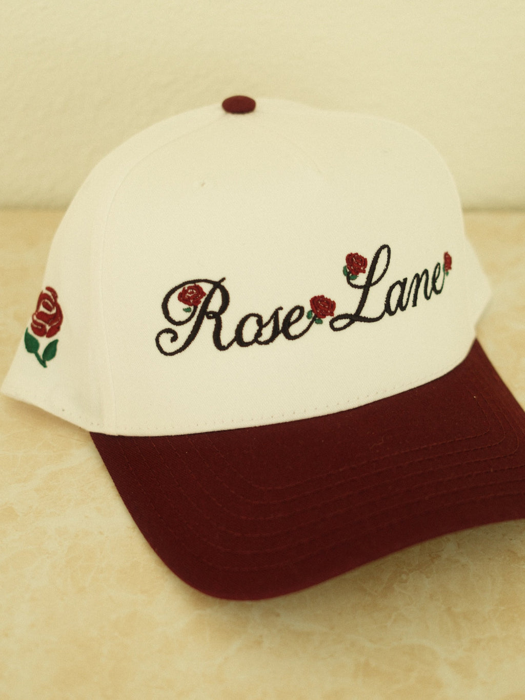 true bloom hat - maroon