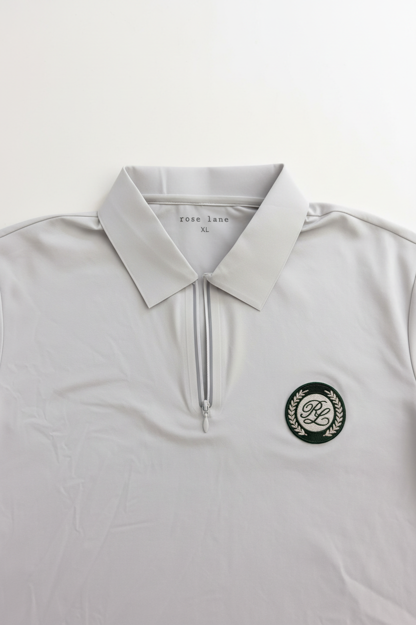 prestige quarter zip - ivory white