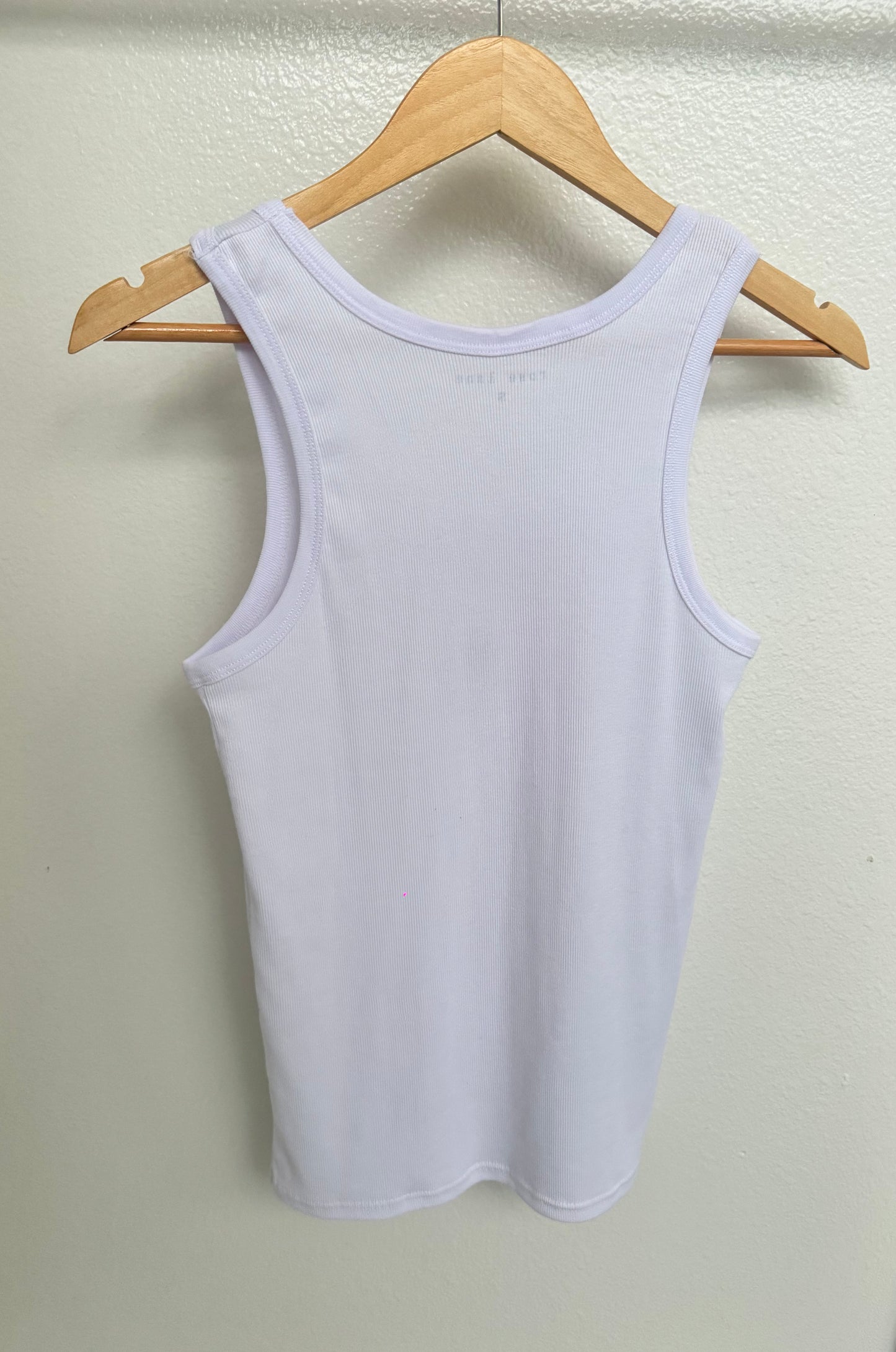 rose embroidered logo tank