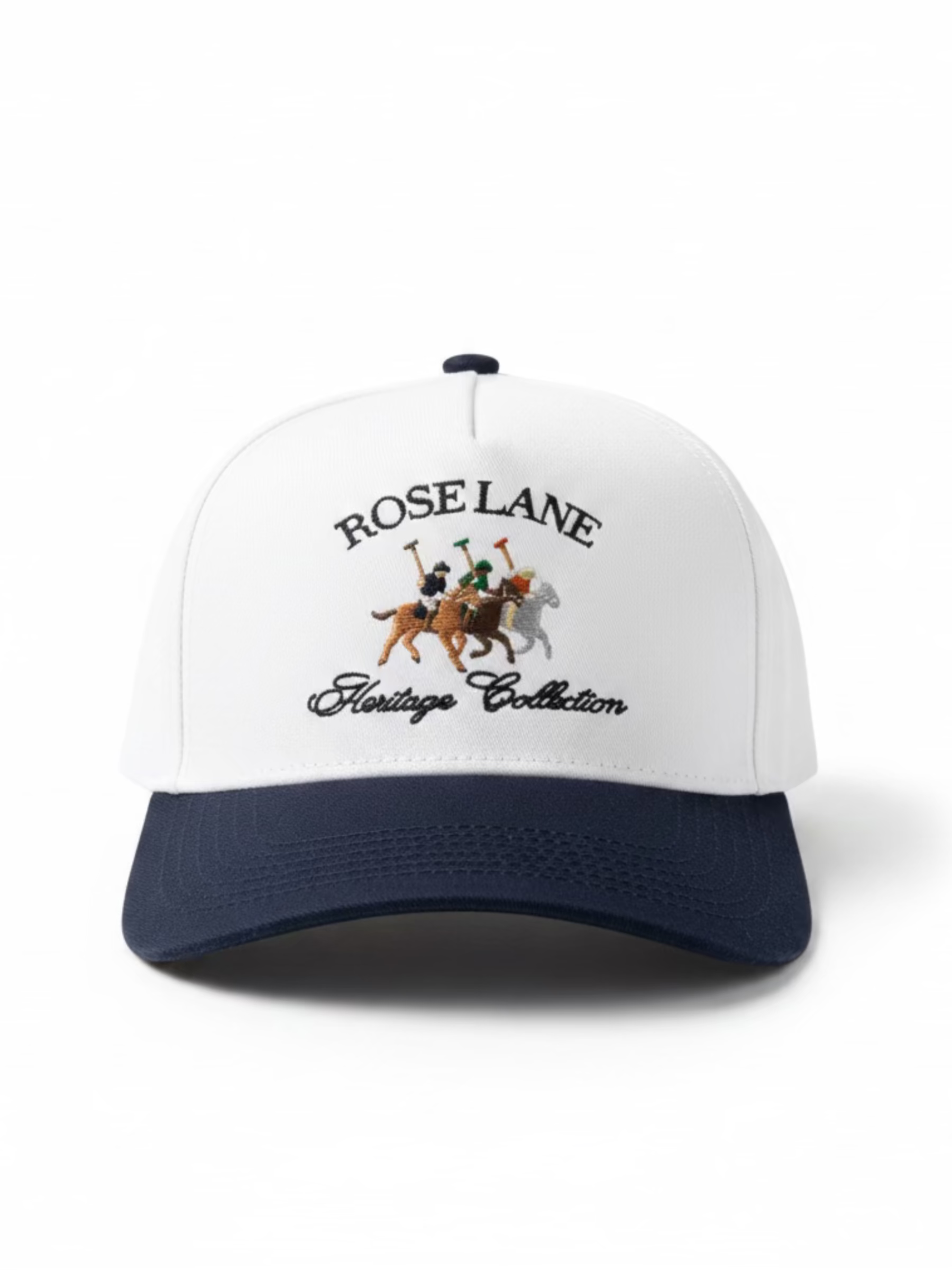 heritage hat - white/navy
