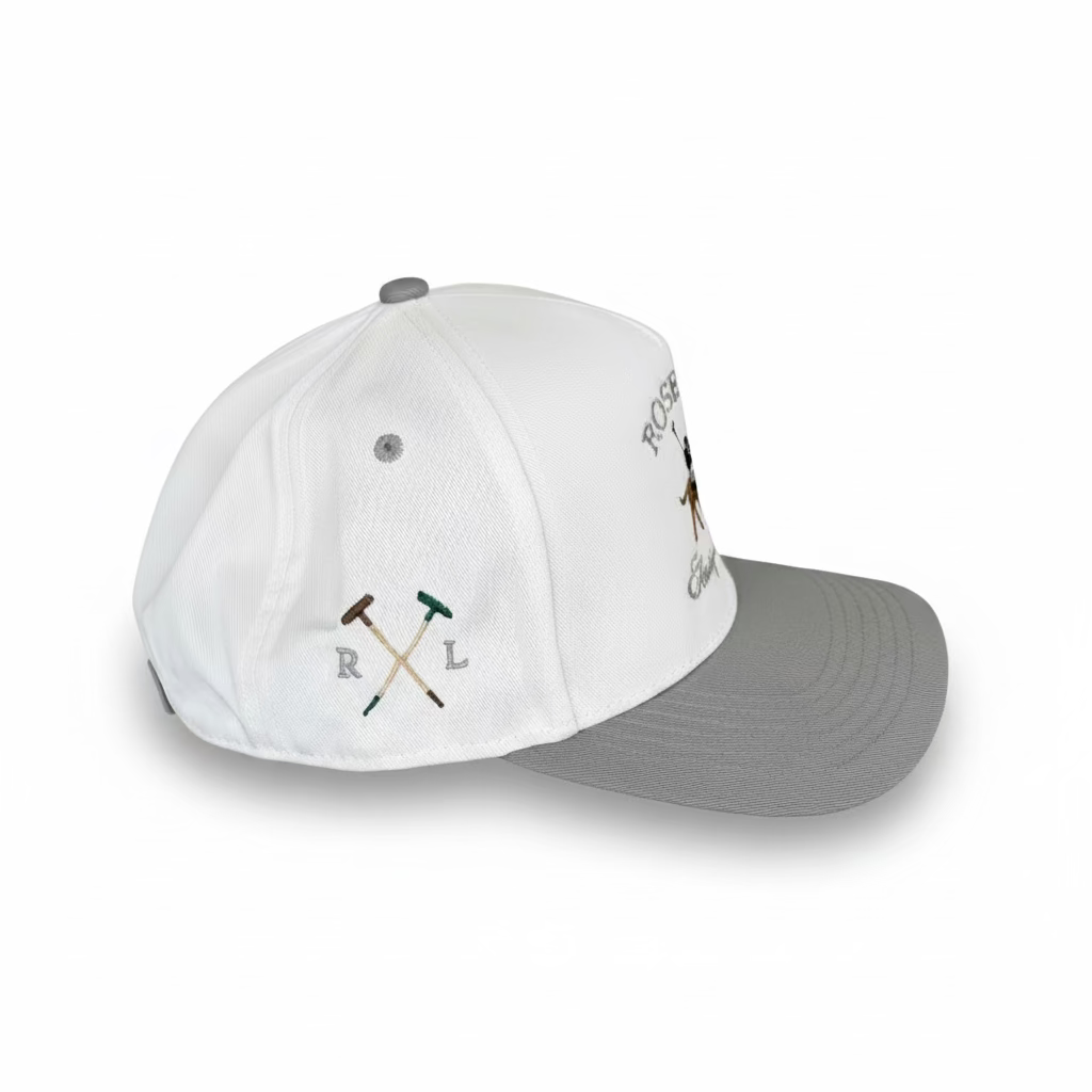 heritage hat - white/smoke gray