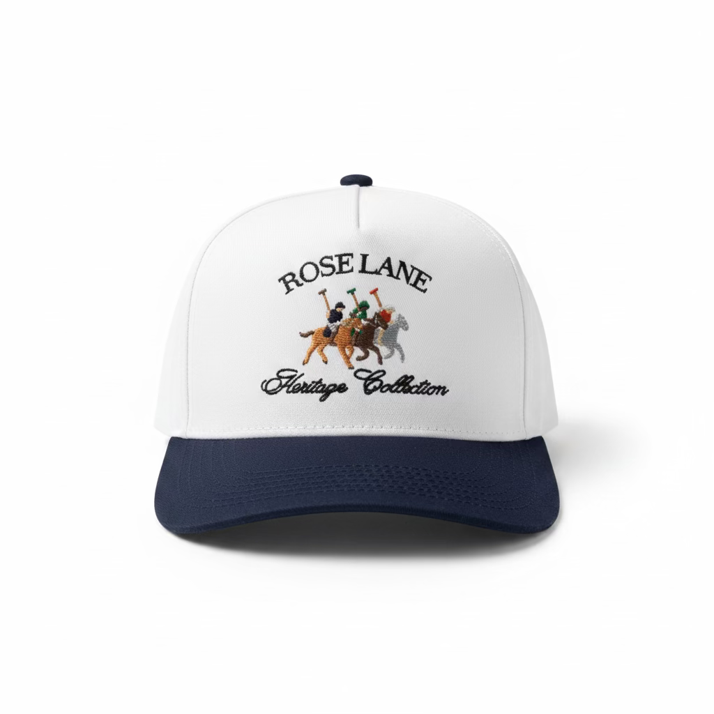heritage hat - white/navy